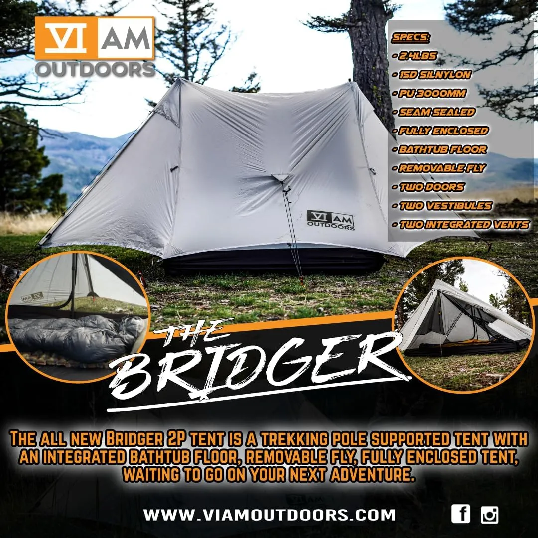 | Floorless Shelters with Stove Jack | Lightweight Ultralight Backpacking Hiking Camping Hunting Fishing Shelter | with Guy Lines & Stakes