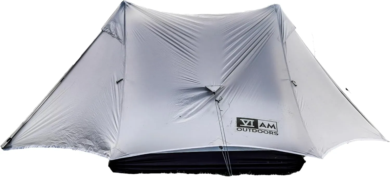 | Floorless Shelters with Stove Jack | Lightweight Ultralight Backpacking Hiking Camping Hunting Fishing Shelter | with Guy Lines & Stakes