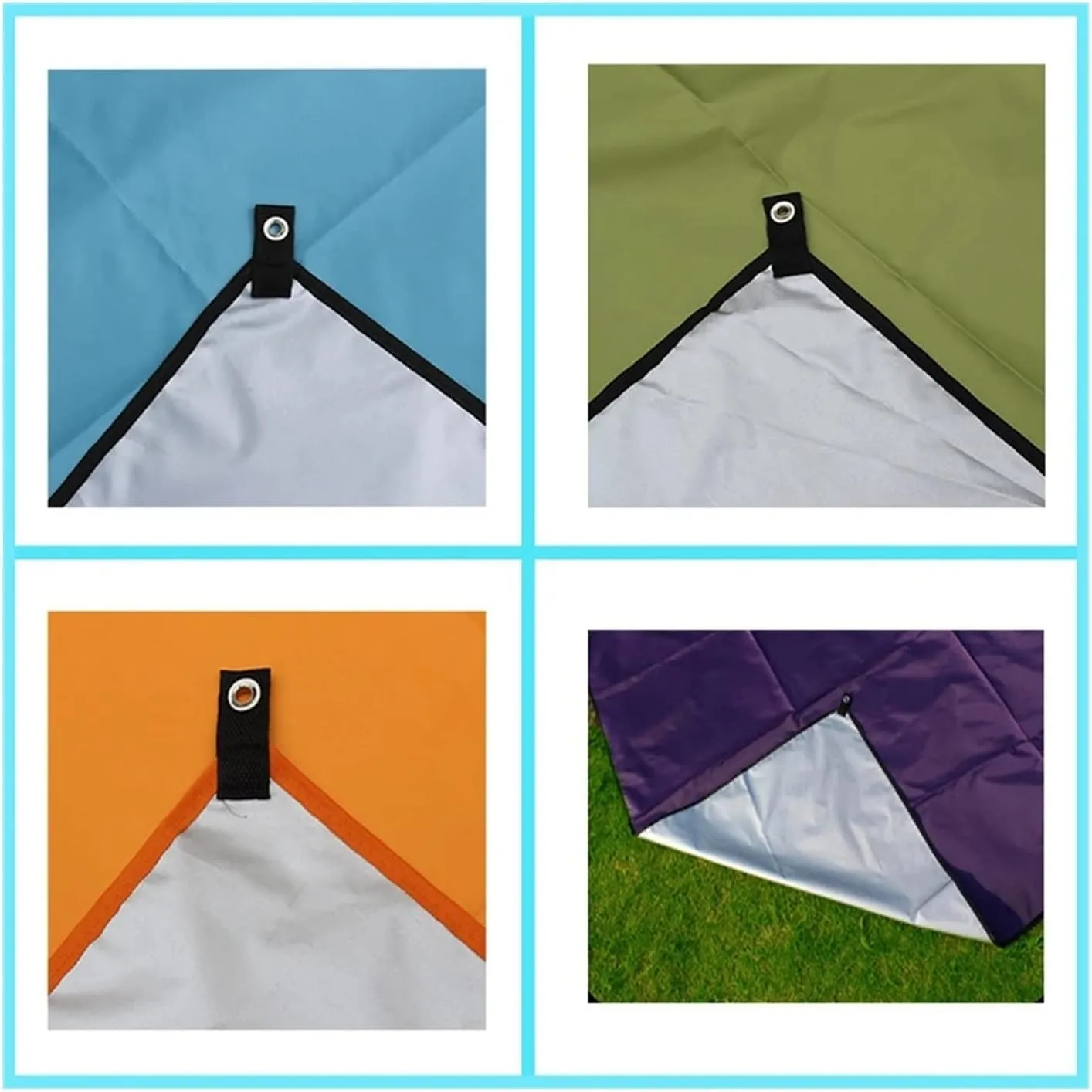 1 Piece Ultralight Lightweight Mini Sun Shelter Awning Camping Mat (Color : Purple 1 Pcs, Size : 180 x 200cm)