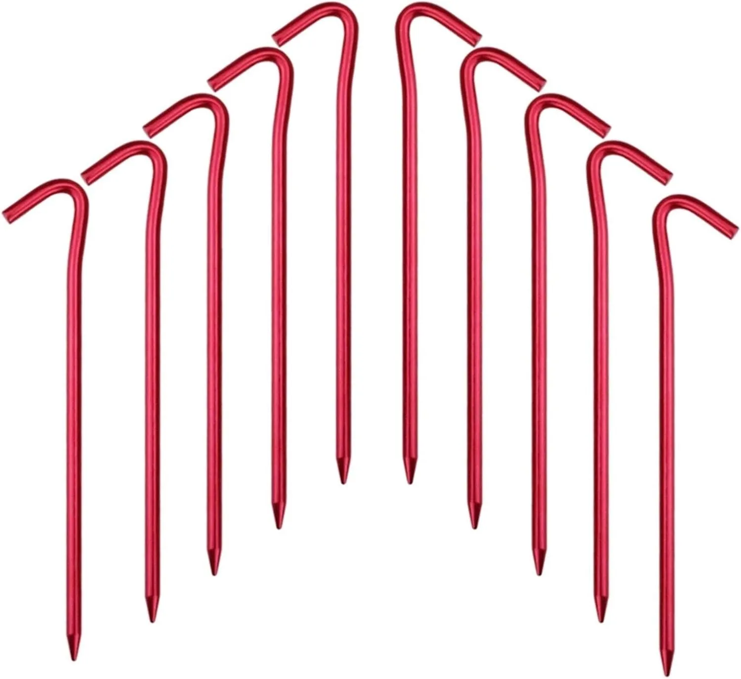 10 Packs Outdoors Tent Stakes Pegs,Ultralight Hook Tent Pegs Canopy Stakes Tent Pegs Beach Tent Stakes DaJiKan