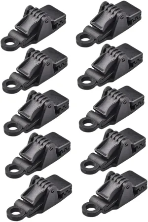 10 Pcs Tarp Clip Tent Clip Tent Fasteners Clip Pool Awning Cover Clip Waterproof Tent Oilcloth Tarp Tent Fastener Clip Outdoor Teepee Tents Outdoor Tent Clamp Water Proof Pp Handle