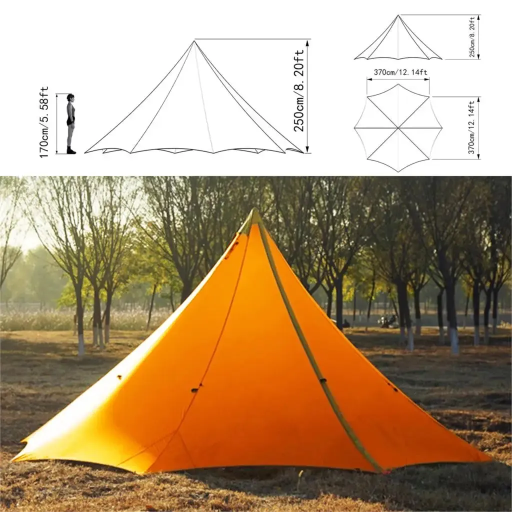 10 Person Ultralight 4 Season Pyramid Camping Tent