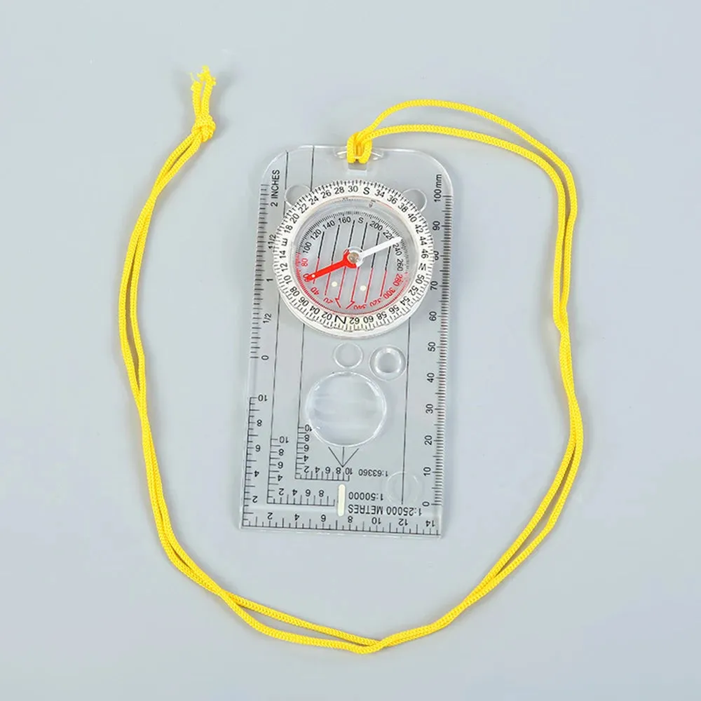 10PCS Drawing Scale Compass - Portable Handheld Navigation Map Reading Ruler for Outdoor Camping and Hiking