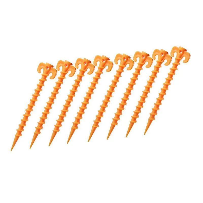 10X Spiral Screw Tent Pegs for Camping