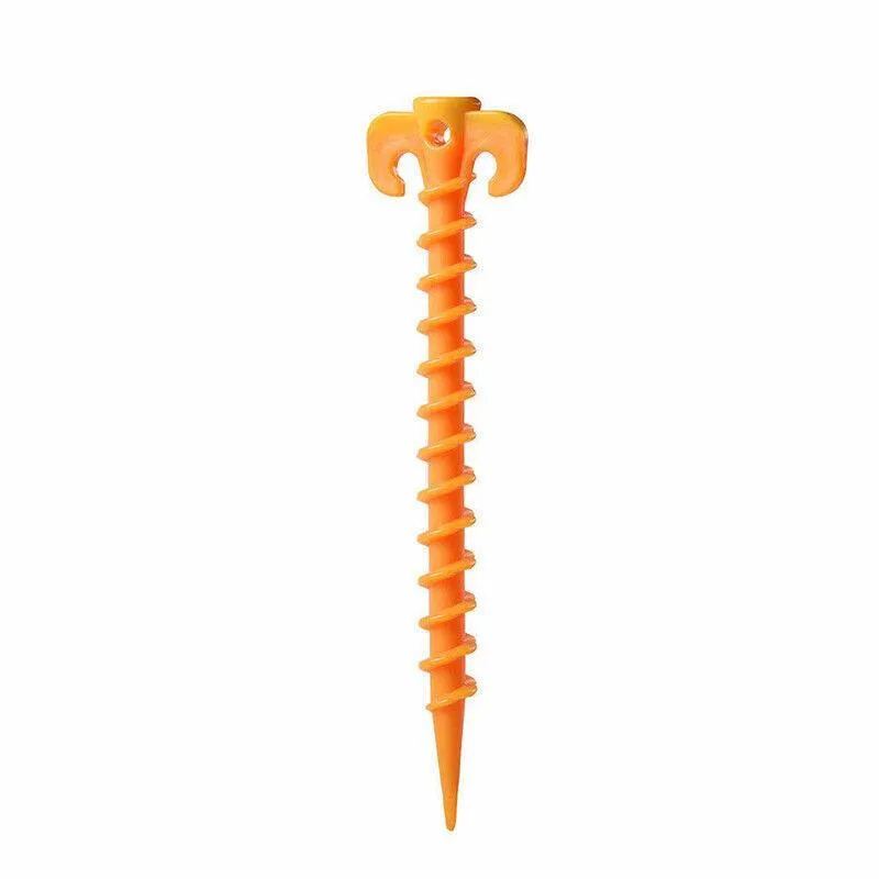 10X Spiral Screw Tent Pegs for Camping