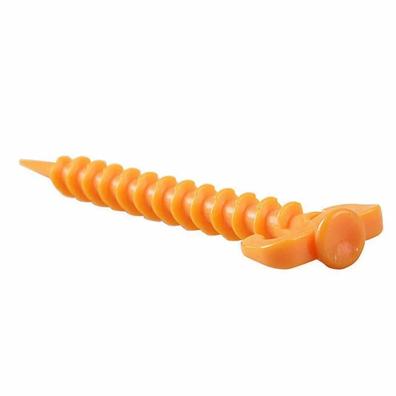 10X Spiral Screw Tent Pegs for Camping