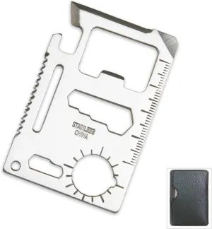11 Function Credit Card Size Survival Pocket Tool (40 Pack)