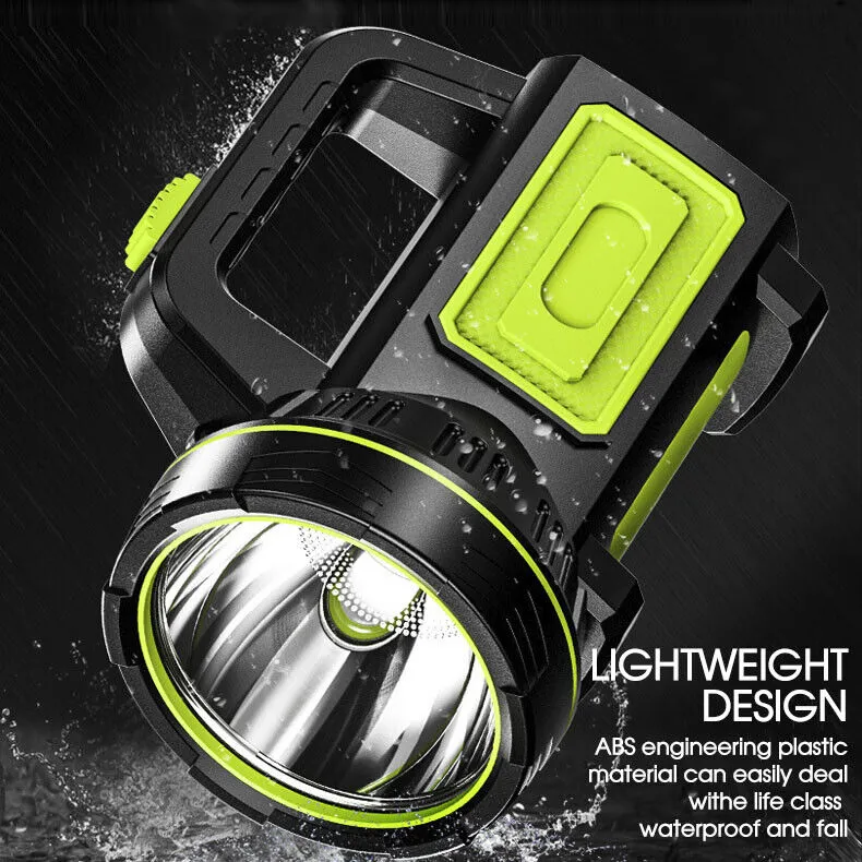 135000LM LED Searchlight Spotlight USB Rechargeable Hand Torch Work Light Lamp