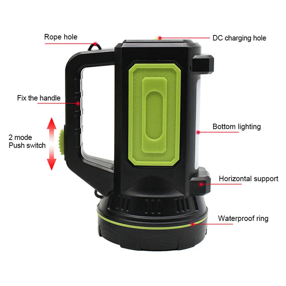 135000LM LED Searchlight Spotlight USB Rechargeable Hand Torch Work Light Lamp