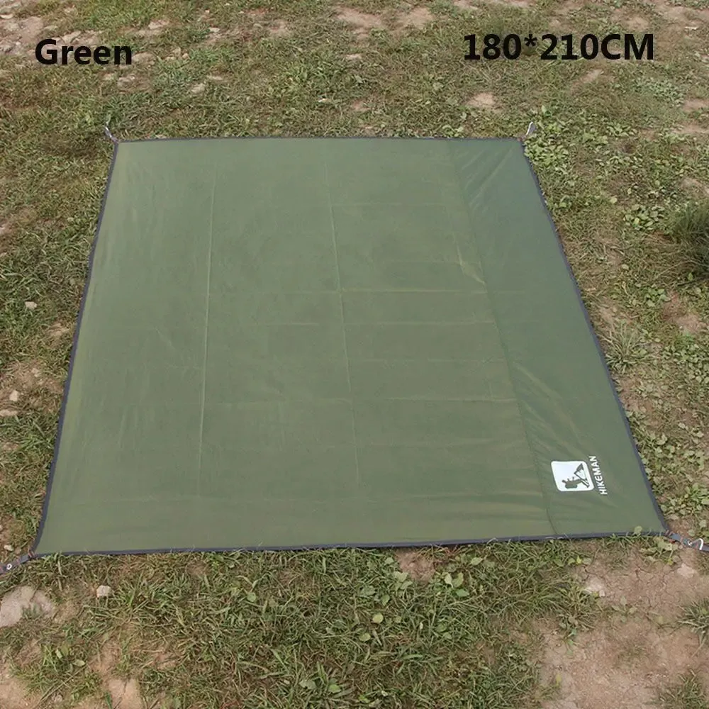 1Pc Ultralight Pocket Waterproof Tent Mat Footprints Beach Tarps Camping Hiking Sack Outdoor Picnic Oxford Cloth Mat Floor Tarp