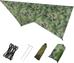 1Set Outdoor Canopy Tent Multi Function Sun Shade Sail for Camping Beach and Picnics Durable Camouflage Design for Outdoor Protection and Versatile Use