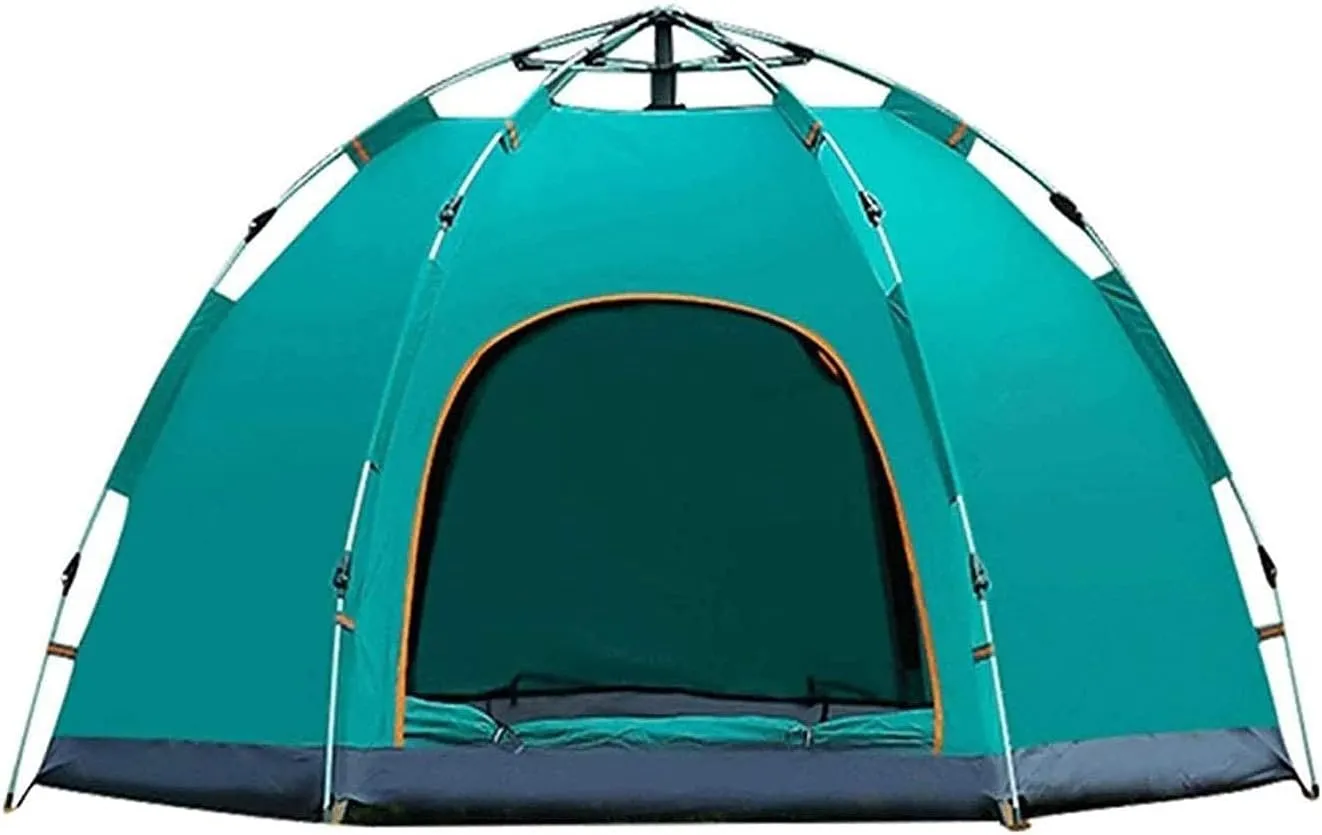 2-4 Person Camping Tent - 3 Season Ultralight Camping Tent, Large Size Easy Setup Tent for Family, Outdoor, Hiking and Mountaineering, Green