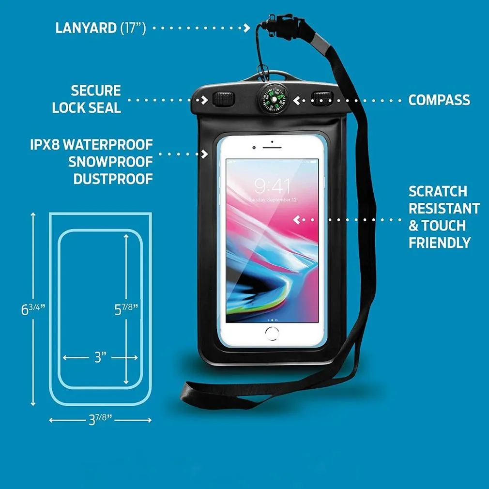 2-Pack: Margartaville Waterproof Pouch