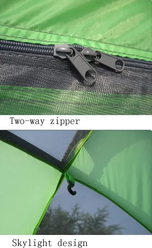 2 People Camping Dome Tent Outdoor Cabana Pop-Up Tarps for Hiking Travel Vacation