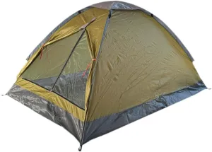 2 Person Camping Tent Folding Lightweight Windproof Easy Setup Single Layer Sun Shelter for Traveling Backpacking Yard Family