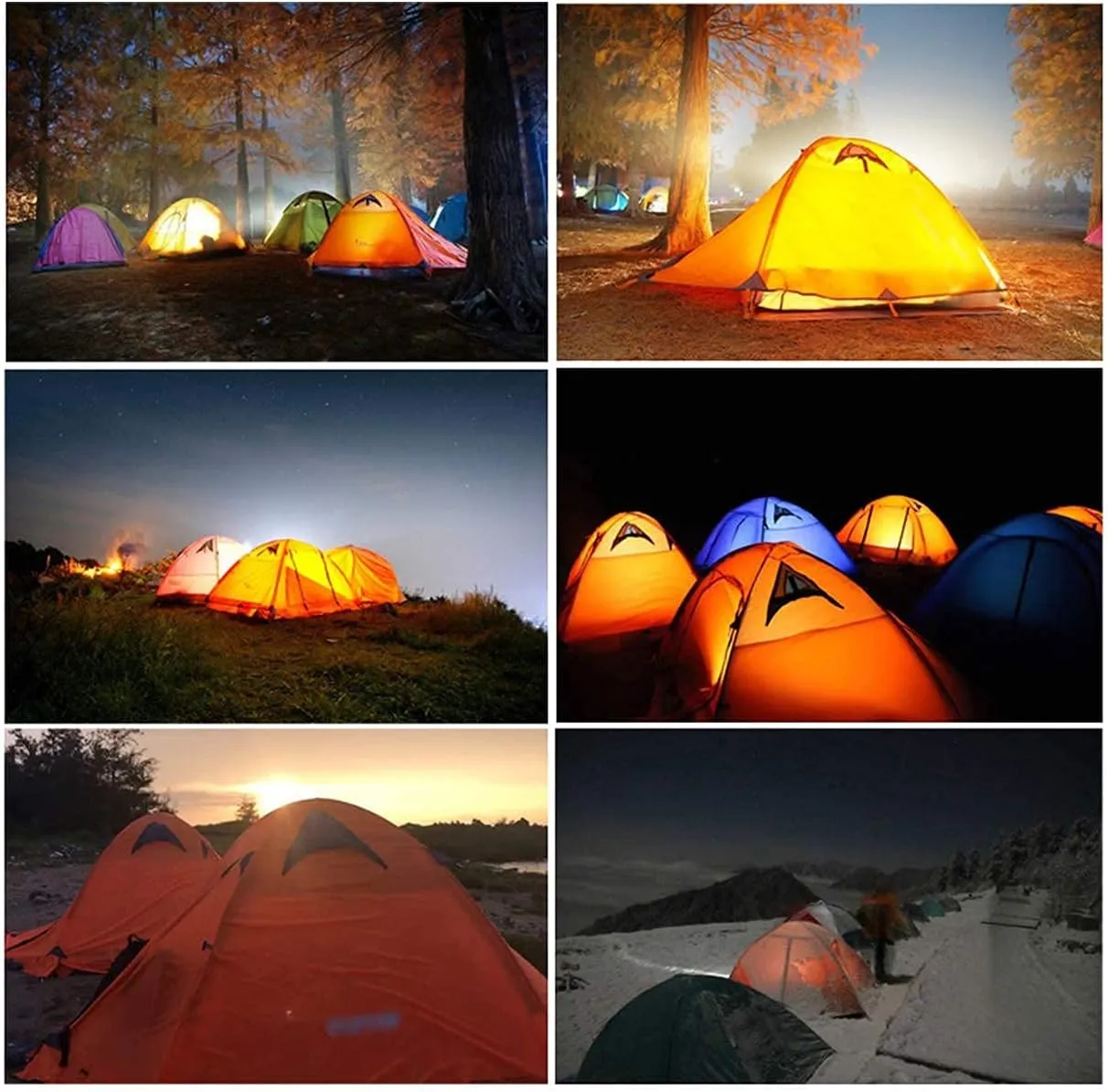 2 Person Camping Tent Lightweight Windproof 2 Doors Easy Setup Double Layer Outdoor Tent for Family Hunting Hiking Mountaineering Travel