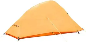 2 Person Lightweight Backpack with Footprints - 4 Seasons Freestanding Dome Camping Hiking Waterproof Backpacking Tent(Color:Orange)