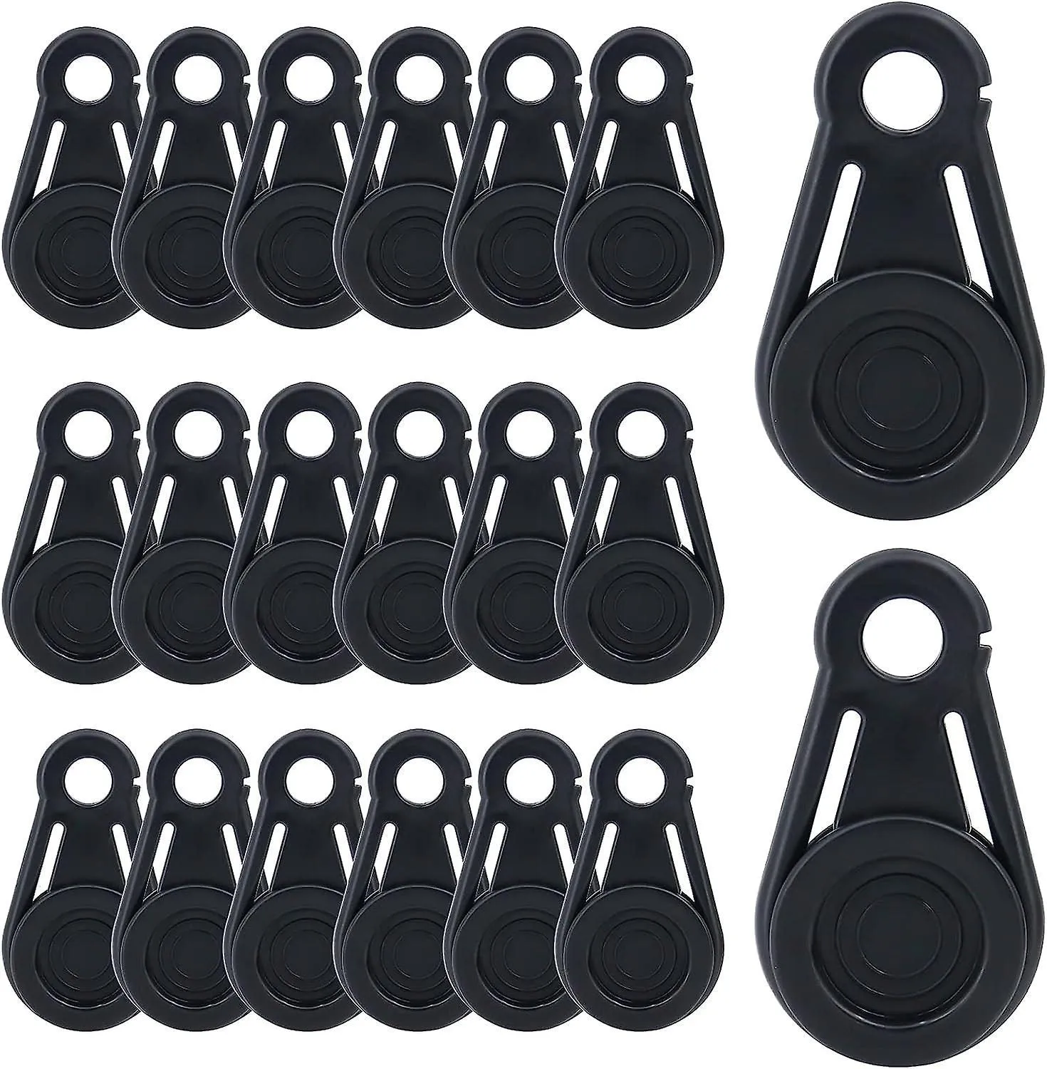 20 Pcs Tarp Grabbers Movable Tarp Snaps Clip For Outdoor Camping, Tent, Awning,