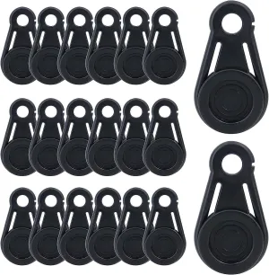 20 Pcs Tarp Grabbers Movable Tarp Snaps Clip For Outdoor Camping, Tent, Awning,