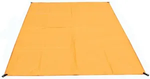 210x150cm Waterproof Tent Floor Tarp Picnic Mat Ultralight Pocket Tent Beach Tarp Sack for Camping Hiking Mat (Orange A)