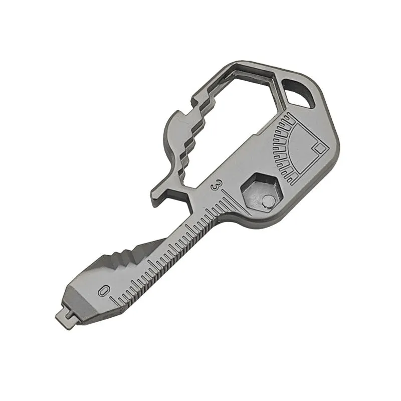 24-in-1 Multi Tool Keychain  Stainless Steel EDC Key Tool, Pocket Gadget for Outdoor, Camping, Survival, Repair
