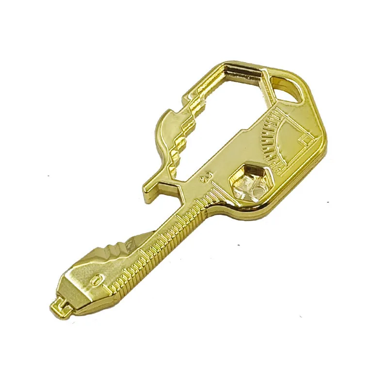24-in-1 Multi Tool Keychain  Stainless Steel EDC Key Tool, Pocket Gadget for Outdoor, Camping, Survival, Repair
