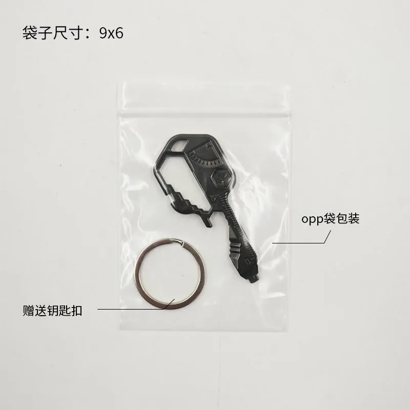 24-in-1 Multi Tool Keychain  Stainless Steel EDC Key Tool, Pocket Gadget for Outdoor, Camping, Survival, Repair