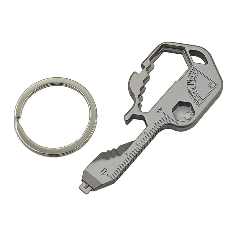24-in-1 Multi Tool Keychain  Stainless Steel EDC Key Tool, Pocket Gadget for Outdoor, Camping, Survival, Repair