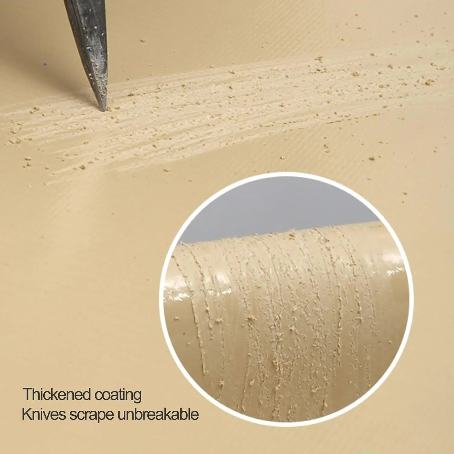 2mx2m/2mx3m/2mx4m/3mx3m Beige Heavy Duty Tarpaulin Sheet 500g/㎡ with Metal Grommets Canopy Tent for Rain Shelter, Camping, Outdoor and Pool Ground Sheet Tarps Cover(1.5x6m)