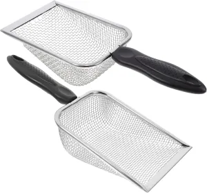 2pcs Beach Mesh Shovel Multi Use Sand Shovel for Easy Shell Collecting Cleaning for Beach Lovers Outdoor Fun
