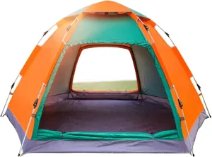 3-4 Person Automatic Family Camping Tent Hiking Ultralight Camping Tent Anti UV Compact Tent for Camping/Beach/Hiking/Backpacking Mountaineering/Fishing Outdoor Activities