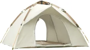 3-4 Person Automatic Pop Up Outdoor Family Camping Tent Easy Open Camp Tents Ultralight Instant Shade Portable Free Construction (Two Doors No Window)
