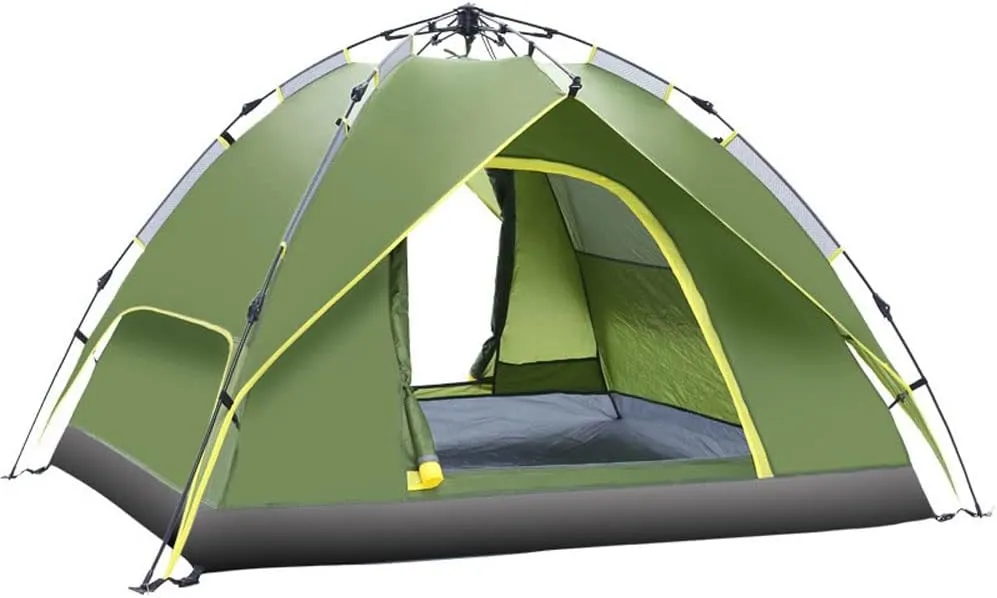 3-4 Person Camping Tent 60 Seconds Set Up Tent Waterproof Pop Up Outdoor Sports Tent Camping Sun Shelters Instant Cabin Tent Advanced Venting Design