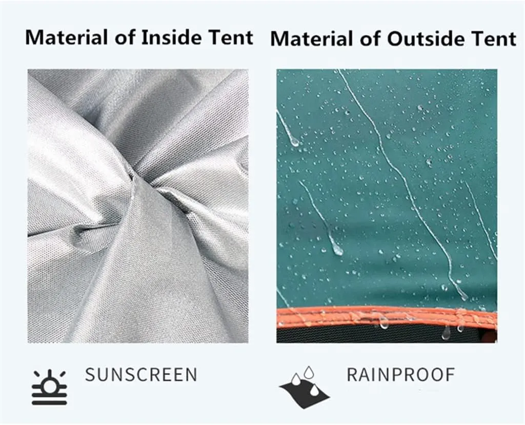 3-4 Person Quick Automatic Opening Outdoor Camping Tent Family Tourist Tent Large Space Sun Shelter Tents (Color : D, Size : 240x240x154cm) (D 240x240x154cm)