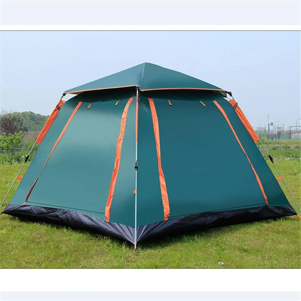 3-4 Person Quick Automatic Opening Outdoor Camping Tent Family Tourist Tent Large Space Sun Shelter Tents(Size:240x240x154cm)