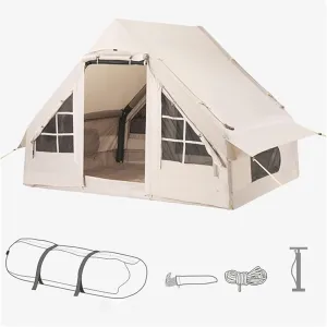 3-8 Persons Family Park Beach Waterproof Inflatable Tent Durable Oxford Outdoor Camping Fishing Hiking Large Backpacking Tent (Tent)