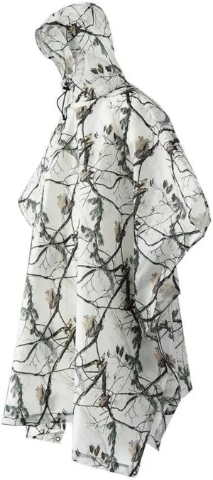 3 in 1 Poncho Multifunction Rain Coat Snow Raincoat Ground Sheet Tent Cover Shelter for Hunting Camping Camouflage