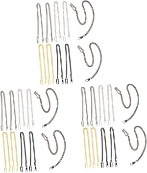 30pcs Vintage Pocket Watch Chains Antique Alloy Watch Chains Colors and Lightweight for Formal and Casual Attire for Collectors and Projects