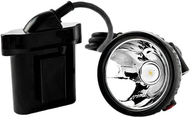 35W Rechargeable Waterproof Explosion Proof Coal Mine Headlight, Coal Mine Safety Helmet Light Suitable for Night Camping Hard Hat Outdoor Work Light (LED Miners Headlamp,Black)