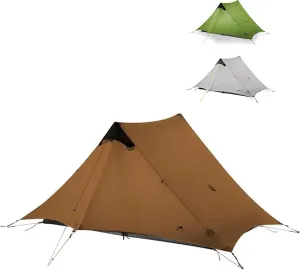 3F UL Gear Lanshan 1/2 Ultralight Backpacking Tent Weighs only 26.8oz 15D Customized Single Silicon Fabric Waterproof 5000 mm 3/4 Season Inner Tent for 1/2 Person