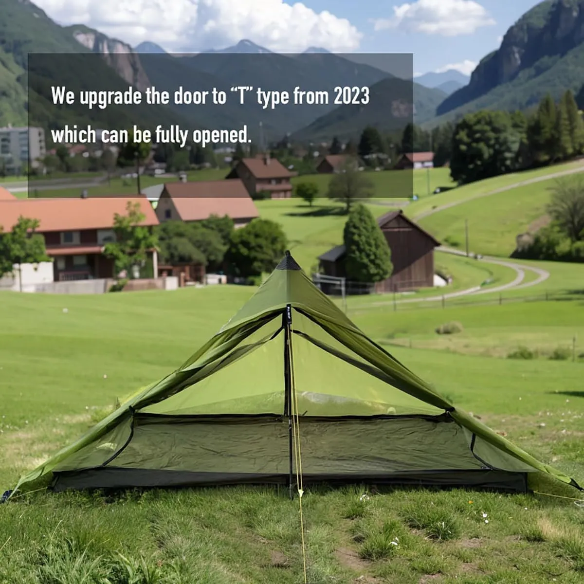 3F UL Gear Lanshan PRO Lanshan Ultralight Tent Ultralight Tent 3-Season Backpacking Tent for 1-Person or 2-Person Camping, Climbing, Hiking, Trekking, Kayaking (for 2 Person, Gray- 3 Season)