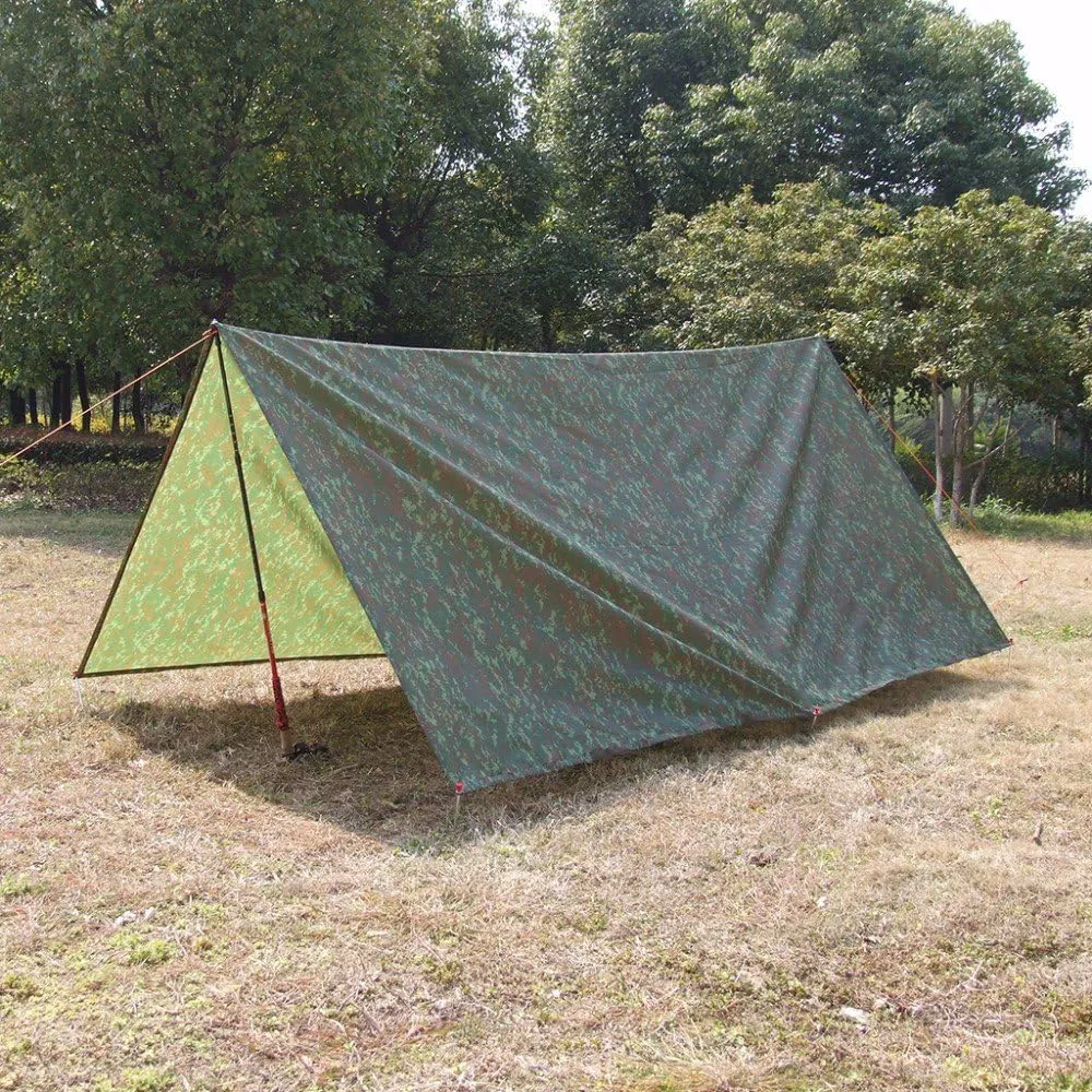 3m*3m Beach Ultralight Mat Beach Tent Pergola Awning Canopy Tarp Camping Barbecue and Picnic Ground Fabric Sun Shelter Camping
