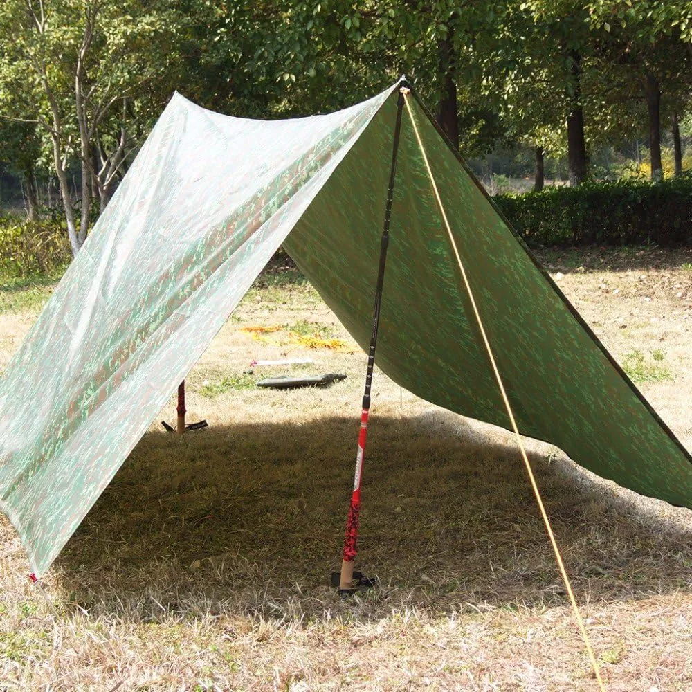 3m*3m Beach Ultralight Mat Beach Tent Pergola Awning Canopy Tarp Camping Barbecue and Picnic Ground Fabric Sun Shelter Camping