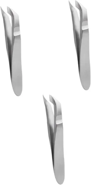 3pcs Nail Art Pliers Tweezers Nail Cutter Peeler Household Cleaner Pata Cuticle Pliers Comb Cuticle Nipper Scissors Sharp Cuticle Remover Alicates Para Scrub Silver Stainless Steel