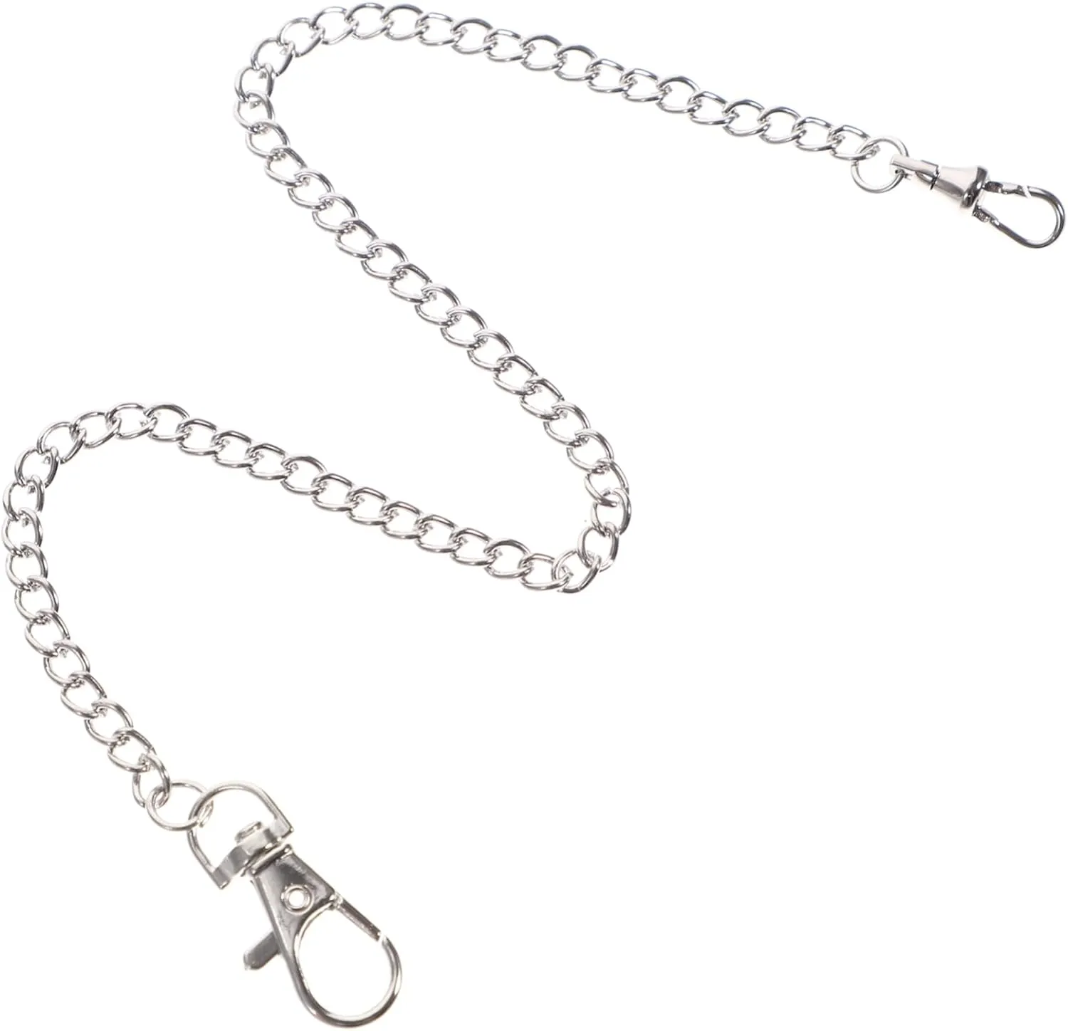 3pcs Pocket Watch Chain Wallet Belt Fob Chain Watches Pants Accessories Poster Merch Token Suit Chain Men Fathers Day Watch Suit Vest Chain Plush Chains Trousers Silver Metal