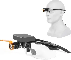 3W LED Headlamp Headlight Glass with Filter for Binocular Loupe Lamp DY-010-F