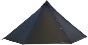 4 Person Tent for 4 Season Grey Ultralight 15D Nylon Teepee Hot Tent with Fire Retardant Stove Jack with 2 Doors