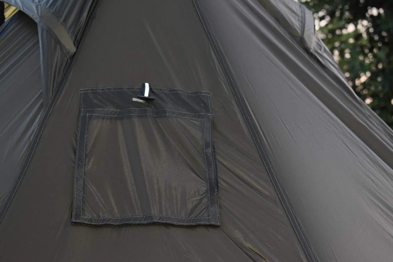 4 Person Tent for 4 Season Grey Ultralight 15D Nylon Teepee Hot Tent with Fire Retardant Stove Jack with 2 Doors
