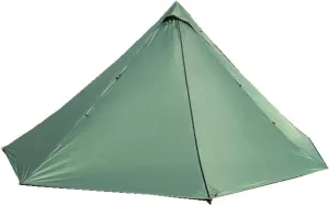 4 Person Tent for 4 Season Grey Ultralight 15D Nylon Teepee Hot Tent with Fire Retardant Stove Jack with 2 Doors