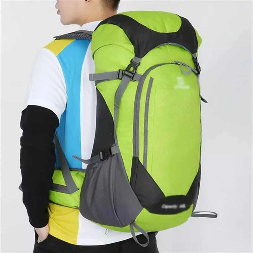 40L Mountaineering Backpack Outdoor Multi Pocket Bag Travel Camping Mountaineering Bag(C)